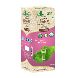 Organic Alohya Natural Organic Brahmi Juice   Box  1000 millilitre